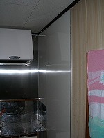 キッチン壁(パネル)張替え