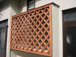 日よけの取り付け